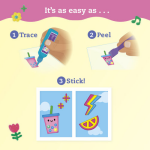 Paint & Peel Jelly Stickers Glitter Goals - Image 4