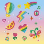 Paint & Peel Jelly Stickers Glitter Goals - Image 5