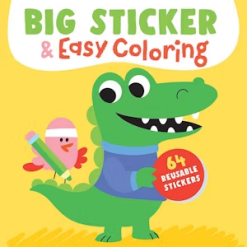 Big Sticker & Easy Coloring (Crocodile)-by-Dover Publications