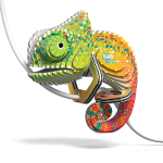 Eugy Chameleon 3D Model - Image 2