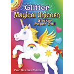 Glitter Magical Unicorn Sticker Paper Doll-by-Dover Publications