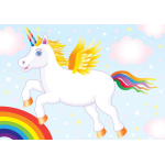 Glitter Magical Unicorn Sticker Paper Doll - Image 3