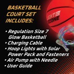 Glow Basketball Court Set with Bonus Hoop Lights - Image 4