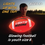 Glow Football Field Set with Bonus Kick-Off Tee - Image 3