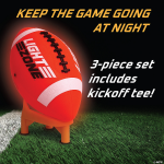 Glow Football Field Set with Bonus Kick-Off Tee - Image 4