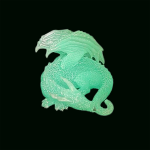 Glow-in-the-Dark Sleepy Dragon Figure - Image 4