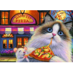 Happy Cat Pizza 35pc Puzzle - Image 2
