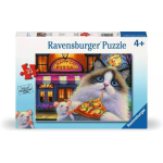 Happy Cat Pizza 35pc Puzzle-by-Ravensburger