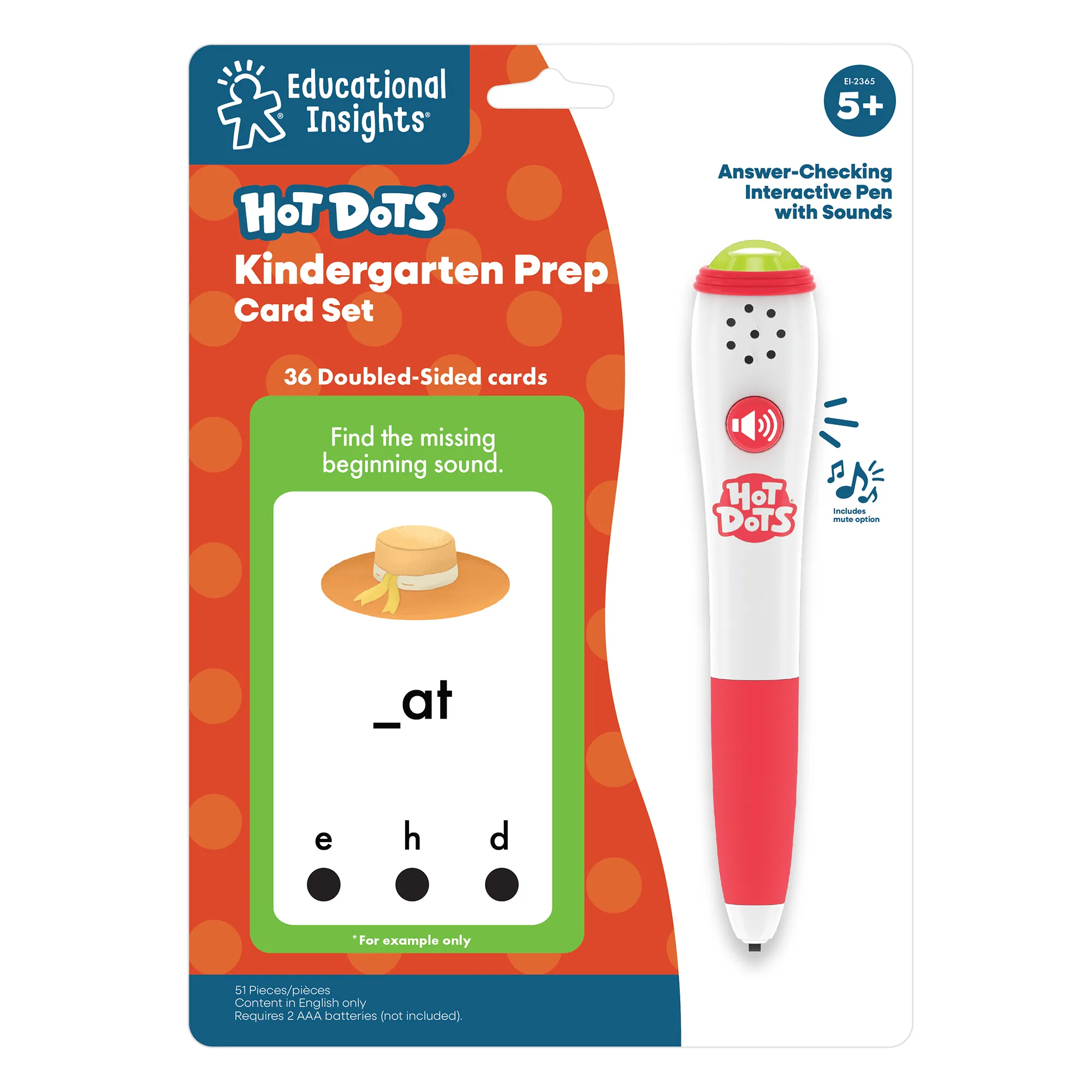 Hot Dots Kindergarten Prep Hot Dots Kindergarten Prep-by-Educational Insights