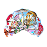 Mushroom Paper Fan - Image 3