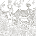 Ocean Mandala Art Coloring Book - Image 3