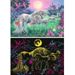 Unicorns in the Moonlight 100pc Glow Puzzle - Image 2