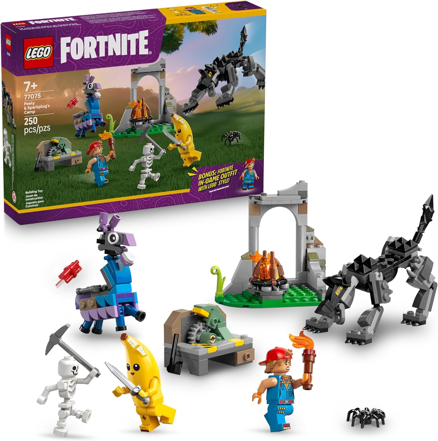 Fortnite Peely & Sparkplug’s Camp Fortnite Peely & Sparkplug’s Camp-by-Lego