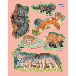 Animals of the Forest Sticker Poster - Image 3