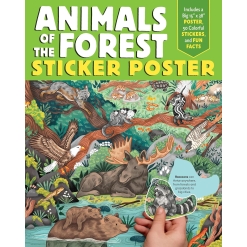 Animals of the Forest Sticker Poster-by-Little Brown