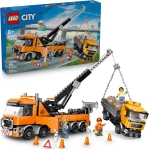 City Heavy-Duty Recovery Tow Truck with Crane-by-Lego