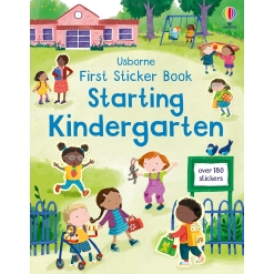 First Sticker Book Starting Kindergarten-by-Usborne