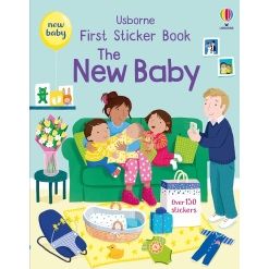 First Sticker Book The New Baby-by-Usborne