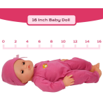 Interactive 16” Baby Doll Toy Doctor Kit with Light Up Heartbeat Sound Stethoscope - Image 6