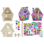 Light-Up Fairy House Wood Craft & Paint Kit - Image 3