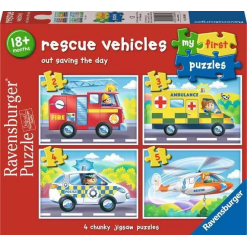 Rescue Vehicles - My First Puzzles-by-Ravensburger