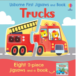Usborne First Jigsaws and Book: Trucks-by-Usborne