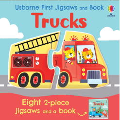 Usborne First Jigsaws and Book: Trucks-by-Usborne