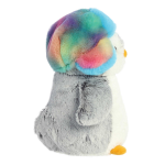 9" Pom Pom Penguin Rainbow Trapper Hat - Image 3