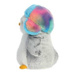 9" Pom Pom Penguin Rainbow Trapper Hat - Image 5