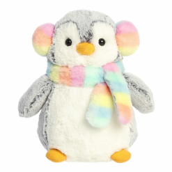 9" Pompom Penguin Muffs & Scarf-by-Aurora