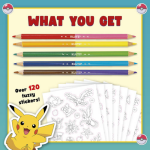 Pokémon Color Your Own Fuzzy Stickers - Image 2