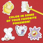 Pokémon Color Your Own Fuzzy Stickers - Image 3