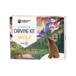 Wolf Soapstone Carving Kit-by-Studiostone Creative